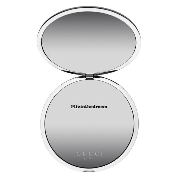 GUCCI Mirror Flora Silver Flowers Embossed In Floral Box NIB $149 - Picture 3 of 6